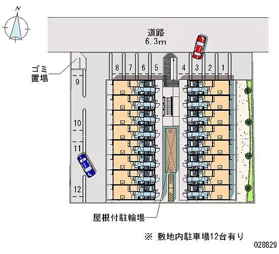 ★手数料０円★名古屋市瑞穂区直来町４丁目　月極駐車場（LP）